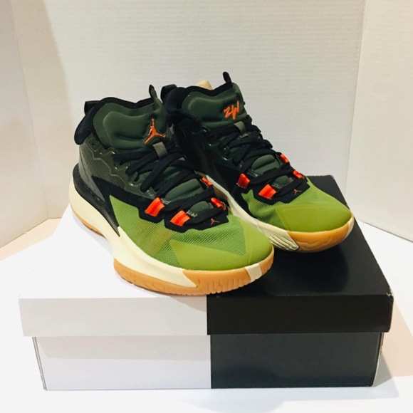 Jordan Zion 1 Carbon Green- Black - Picture 7 of 8